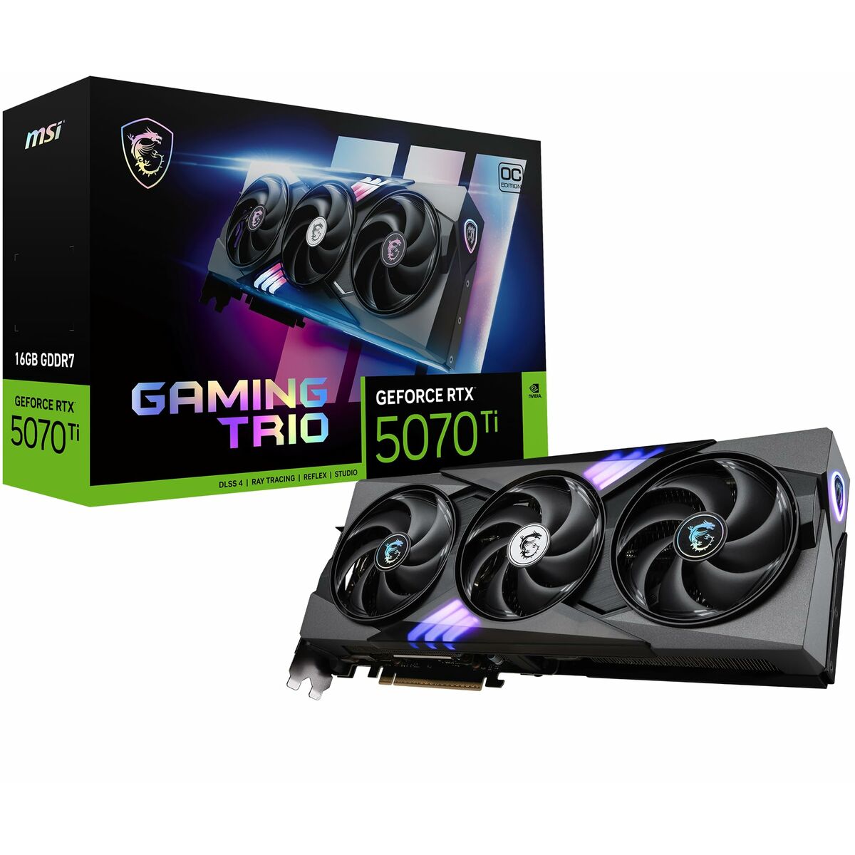 MSI GeForce RTX 5070 Ti 16GB GDDR7/GDDR6X Graphics Card